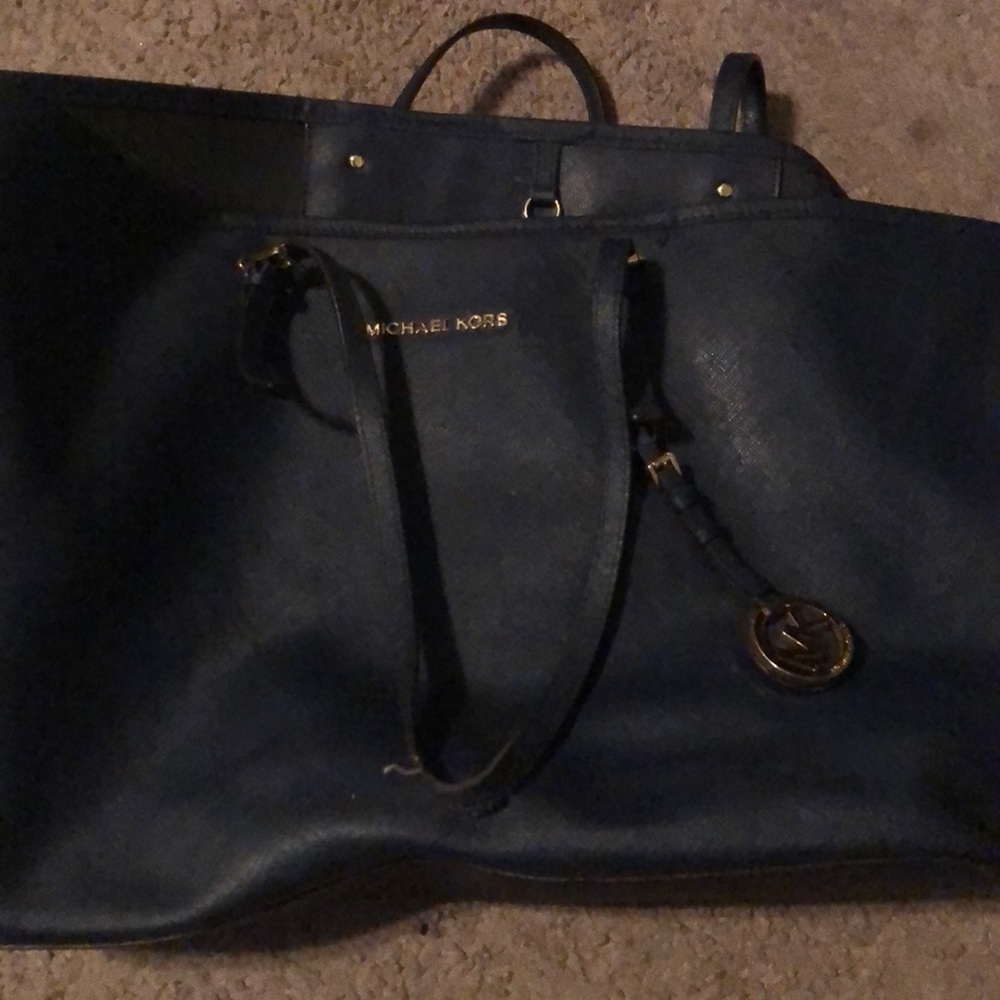 Navy blue Michael kors bag